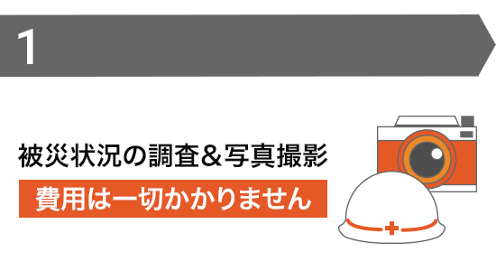 被災状況の調査＆写真撮影